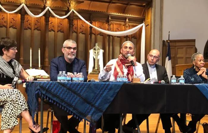 Speakers at Evanston church tell of Gaza’s destruction, hope for Palestinian university