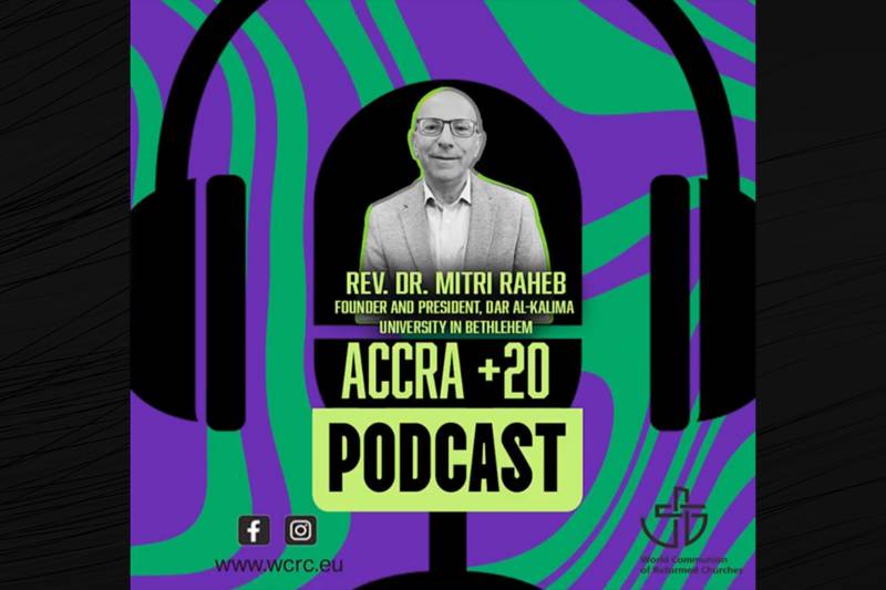 Rev. Prof. Dr. Mitri Raheb shares his profound insights at Accra+20